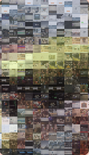 Forest Truck mosaic tile detail